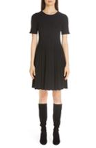 Women's Lafayette 148 New York Metropolitan Shine Structured Rib Dress - Black