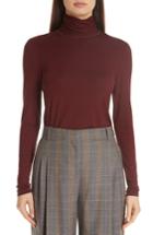 Women's Lafayette 148 New York Dresden Turtleneck - Burgundy