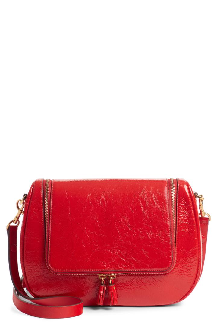 Anya Hindmarch Small Vere Lambskin Leather Crossbody Satchel -