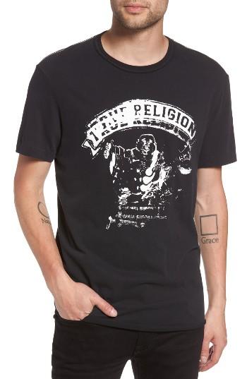 Men's True Religion Brand Jeans Buddha Graphic T-shirt, Size - Black