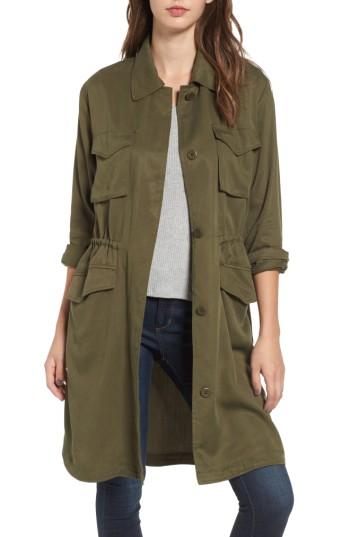 Women's Bb Dakota Averie Drawstring Waist Army Coat