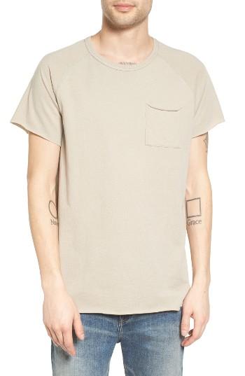 Men's The Rail Elongated Scoop Neck Pocket T-shirt - Brown