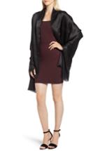 Women's Nordstrom Silk Fringe Wrap, Size - Black