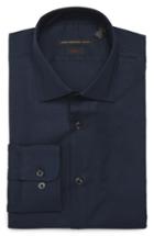 Men's John Varvatos Star Usa Soho Slim Fit Stretch Solid Dress Shirt .5 R - Blue