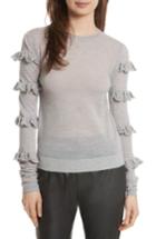 Women's Rebecca Taylor Ruffle Sleeve Sweater - Pink