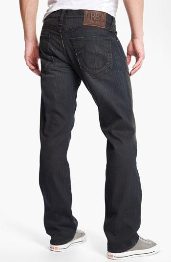 True Religion Brand Jeans 'bobby Phoenix' Coated Straight Leg Jeans Invader 33