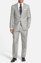 Men's Hart Schaffner Marx Classic Fit Plaid Wool Suit
