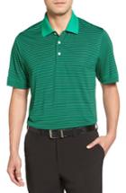 Men's Cutter & Buck Trevor Stripe Drytec Polo, Size - Green