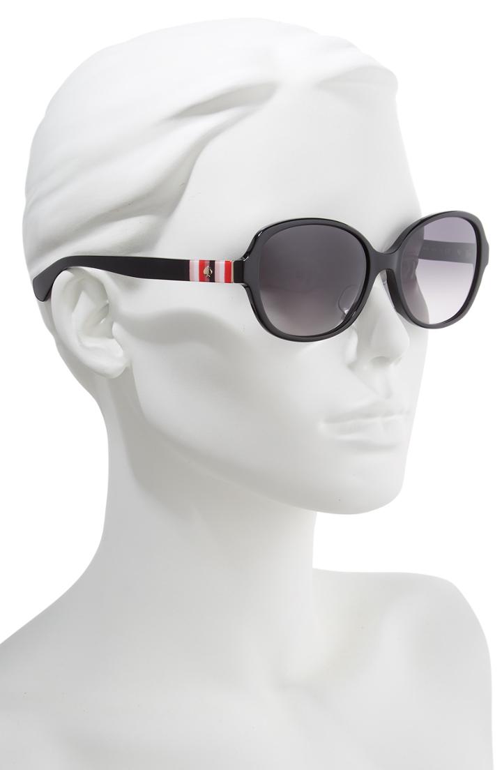 Women's Kate Spade New York Cailee 56mm Special Fit Sunglasses - Black