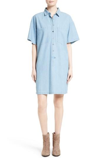 Women's Derek Lam 10 Crosby Chambray Shirtdress