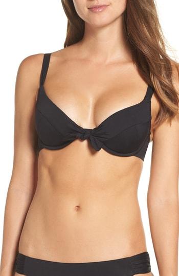 Women's Becca Color Code Underwire Bikini Top - Black