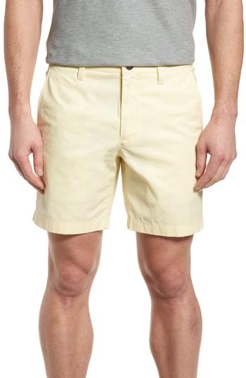 Men's Bonobos Stretch Washed Chino 7-inch Shorts - Yellow