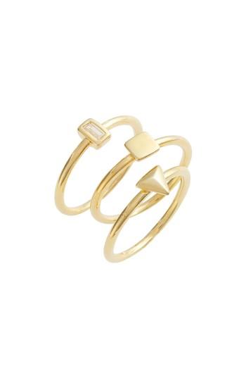 Women's Elise M. Kai Set Of 3 Geometric Rings