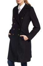 Women's French Connection Long Wool Blend Military Coat