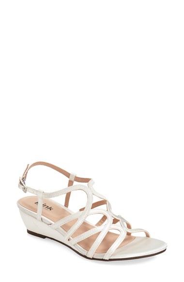 Women's Pink Paradox London 'opulent' Wedge Sandal M - Ivory