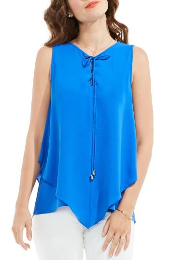 Women's Vince Camuto Lace-up Tiered Blouse