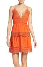 Women's Bardot Sophia Peplum Dress - Orange
