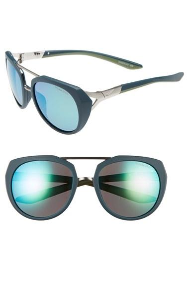 Women's Nike Flex Motion 54mm Sport Sunglasses - Matte Midnight Teal