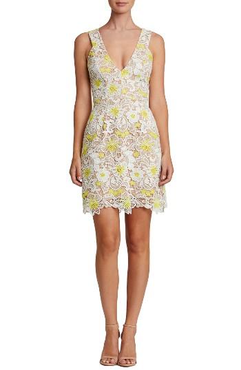 Women's Dress The Population Mina Minidress - Yellow