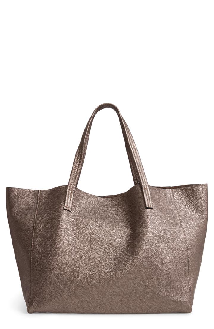 Kurt Geiger London Violet Leather Tote - Metallic