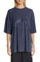 Women's Stella Mccartney Metallic Knit Sweater Us / 36 It - Blue