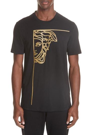 Men's Versace Collection Medusa Stamp Logo T-shirt - Black