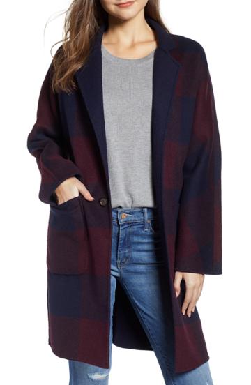 Women's Rails Larsen Reversible Wool Blend Coat - Blue