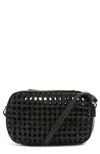 Topshop Onara Lattice Crossbody Bag - Black