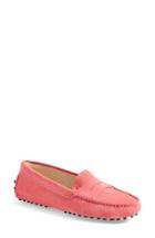 Women's Tod's 'gommini' Driving Moccasin .5us / 38.5eu - Pink