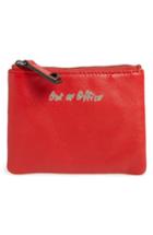 Women's Rebecca Minkoff Betty - Out Of Office Leather Pouch - Red