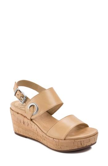 Women's Latigo Lauren Platform Wedge Sandal M - Beige