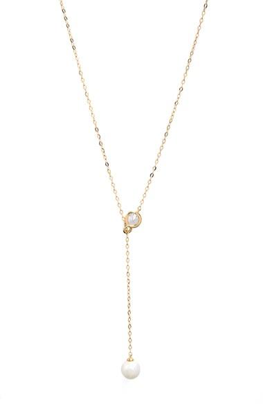 Women's Nadri Faux Pearl Long Y-necklace -