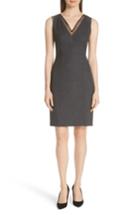 Women's Boss Dotelani Static Sheer Trim Shift Dress - Black