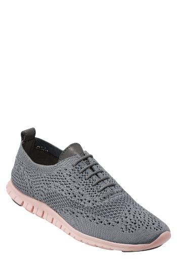 Women's Cole Haan Zer?grand Stitchlite Wingtop Oxford .5 B - Grey