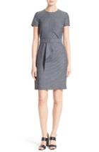 Women's Boss Delanisa Belted Drape Front Sheath Dress