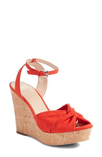 Women's Bp. Arya Platform Wedge Sandal M - Orange