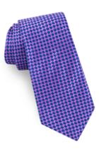 Men's Ted Baker London Geometric Dot Silk Tie, Size - Purple