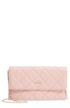 Kate Spade New York Emerson Place - Brennan Quilted Leather Convertible Clutch & Card Holder - Pink