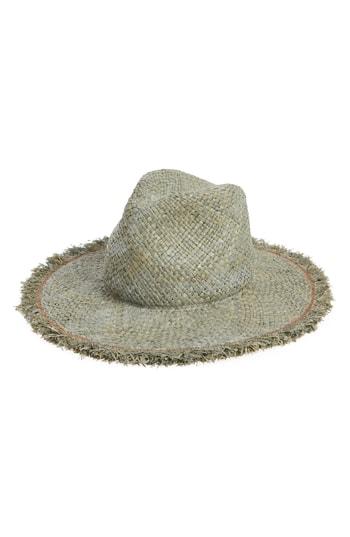 Women's Lola Hats Large Dad's Raffia Hat - Green