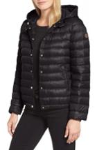 Women's Bernardo Water Resistant Insulated Hooded Bomber Jacket