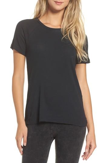 Women's Ragdoll Ribbed Tee - Black