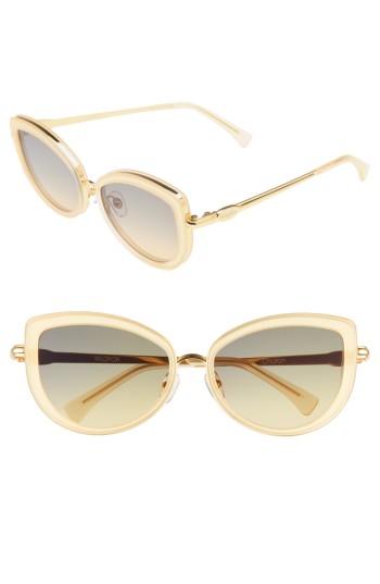 Women's Wildfox Clubhouse 54mm Mirrored Sunglasses - Gold