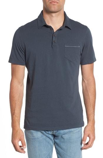 Men's M.singer Fit Pocket Polo, Size Small - Black