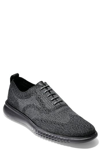 Men's Cole Haan 2.zerogrand Stitchlite Wingtip M - Black