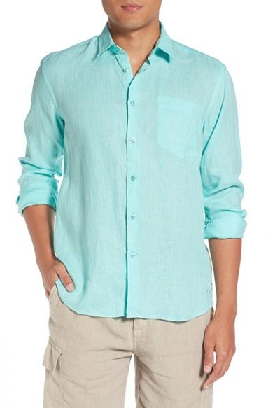 Men's Vilebrequin Caroubie Fit Linen Sport Shirt