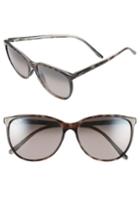 Women's Maui Jim Ocean 57mm Polarizedplus2 Sunglasses - Grey Tortoise Stripe/ Grey