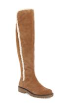 Women's Sole Society Juno Faux Shearling Trim Boot .5 M - Beige