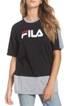 Women's Fila Reba Cut & Sew Tee - Black