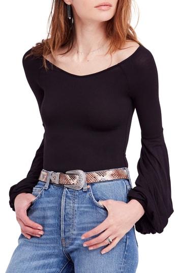 Women's Free People To The Tropics Top - Black