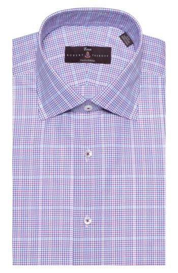 Men's Robert Talbott Tailored Fit Plaid Dress Shirt .5 - Red